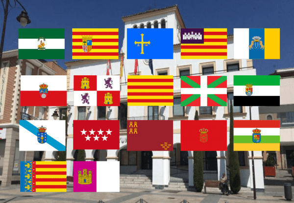 Banderas de las 17 Comunidades Autónomas con 10% de descuento adicional