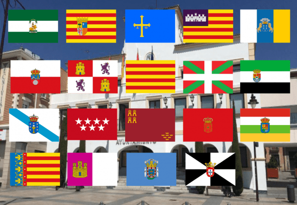 Bandera Comunidades Autónomas + Ceuta y Melilla con 10% de descuento adicional