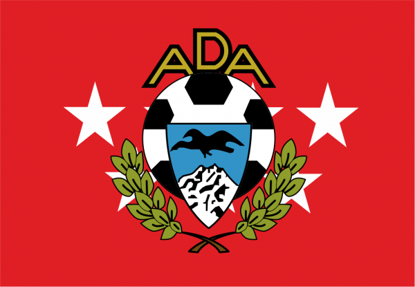 Bandera de Madrid con escudo de la A.D. Alcorcon
