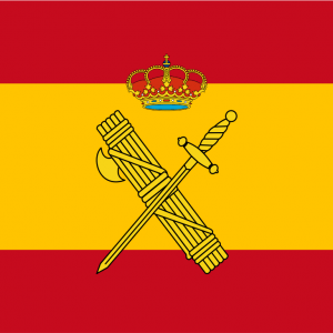 Bandera España escudo Guardia Civil