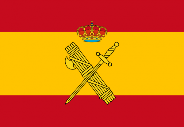 Bandera España escudo Guardia Civil