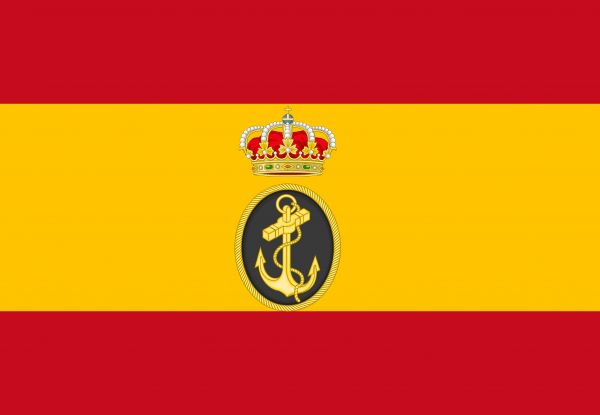 Bandera España con escudo Armada Española