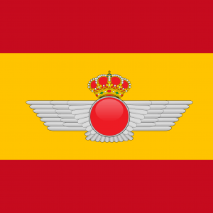 Bandera España con escudo Ejercito del Aire