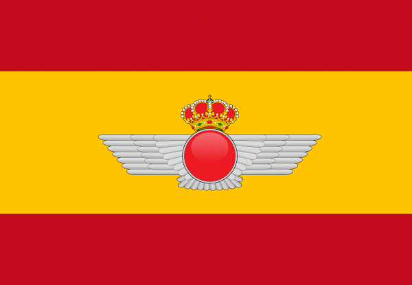 Bandera España con escudo Ejercito del Aire