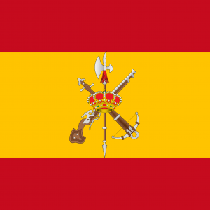 Bandera España con escudo Legion