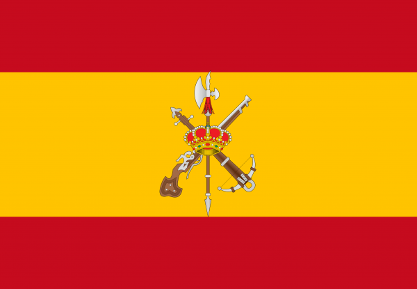 Bandera España con escudo Legion