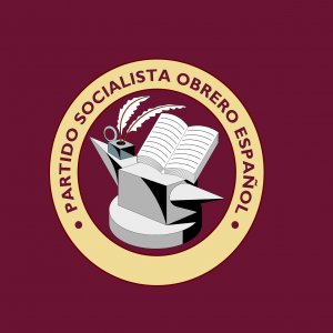 Bandera PSOE escudo antiguo