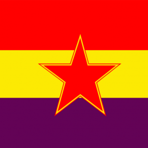 Bandera Republicana con estrella de 5 puntas