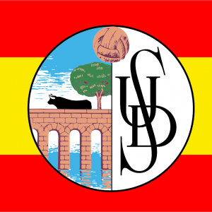 Bandera de U.D Salamanca con España