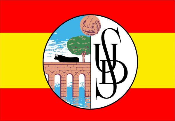 Bandera de U.D Salamanca con España