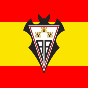 Bandera España con escudo del Albacete Balompie