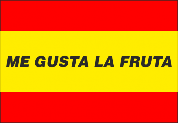 Bandera Me gusta la fruta