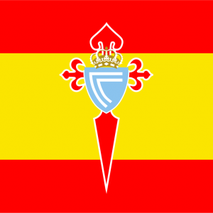 Bandera España con escudo Celta de Vigo