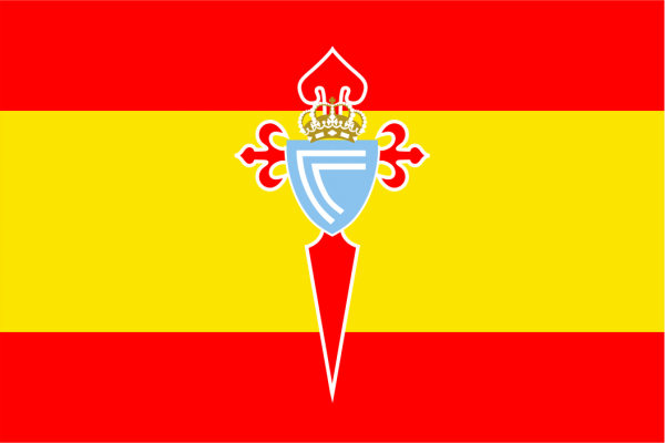 Bandera España con escudo Celta de Vigo