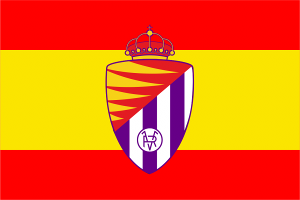 Bandera España Real Valladolid nuevo escudo