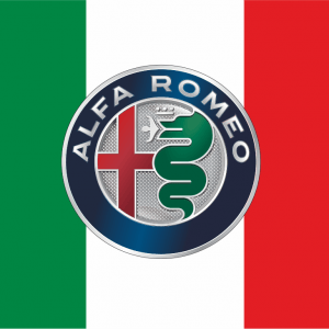 Bandera de Alfa Romeo Italia