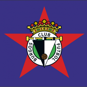 Bandera Independentista Castellana con escudo Burgos C.F