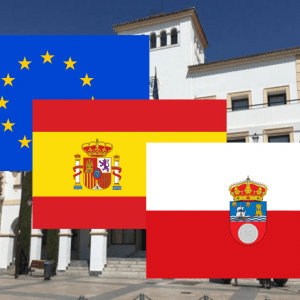 Banderas de Europa + España + Cantabria