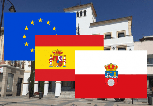 Banderas de Europa + España + Cantabria