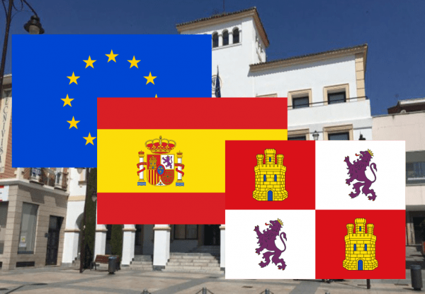 Banderas de Europa + España + Castilla Leon