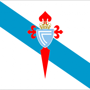 Bandera Galicia con escudo Celta de Vigo