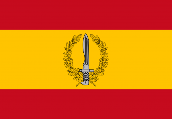 Bandera España con escudo G.O.E.S