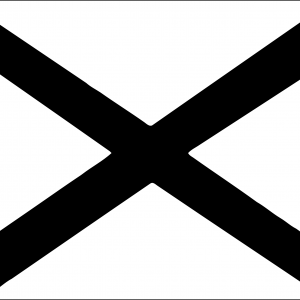 Bandera Cruz San Andres (Negra)