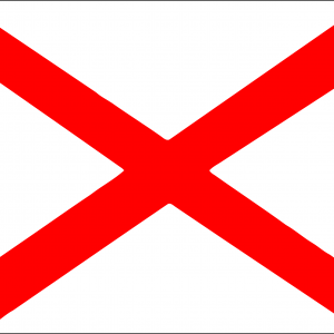 Bandera Cruz San Andres (Roja)