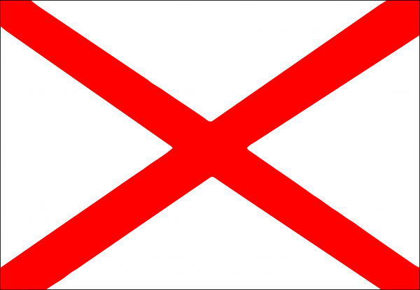 Bandera Cruz San Andres (Roja)