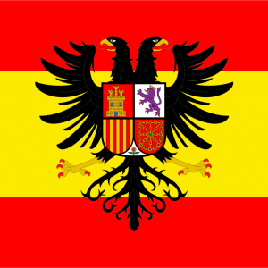 Bandera de España con Aguila bicefala o de los Tercios