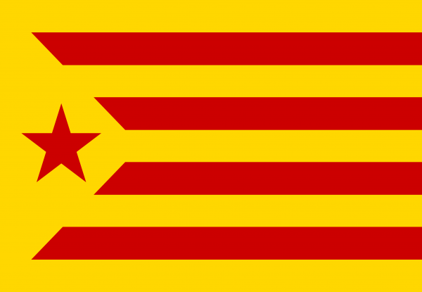 Bandera Estelada Amarilla Catalana