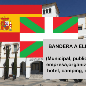 Banderas de España + Euskadi + Bandera a elegir. (indica cual en notas adicionales, si es personalizada nos pondremos en contacto contigo)