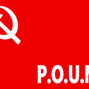 Bandera POUM Partido Obrero de Unificación Marxista