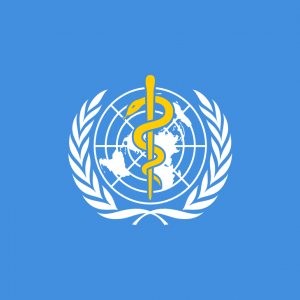 Bandera OMS Organización Mundial de la Salud