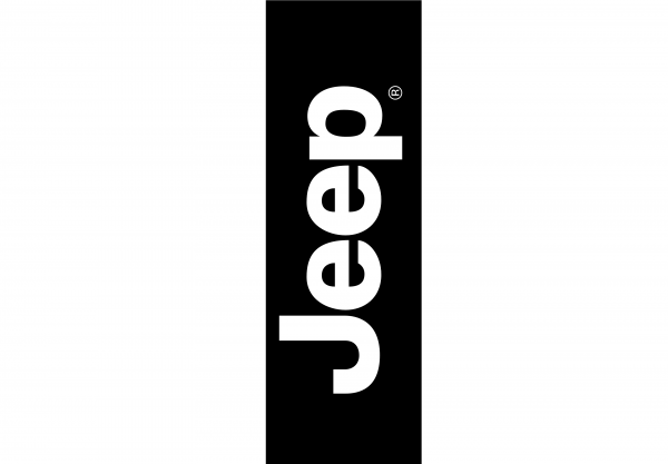 Bandera Vertical JEEP Negra