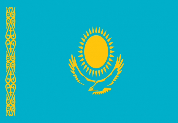 Bandera de Kazajistan