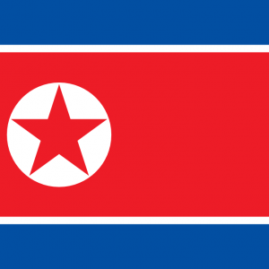 Bandera de Corea del Norte