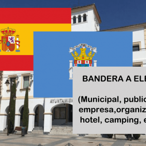 Banderas de España + Melilla + Bandera a elegir. (indica cual en notas adicionales, si es personalizada nos pondremos en contacto contigo)