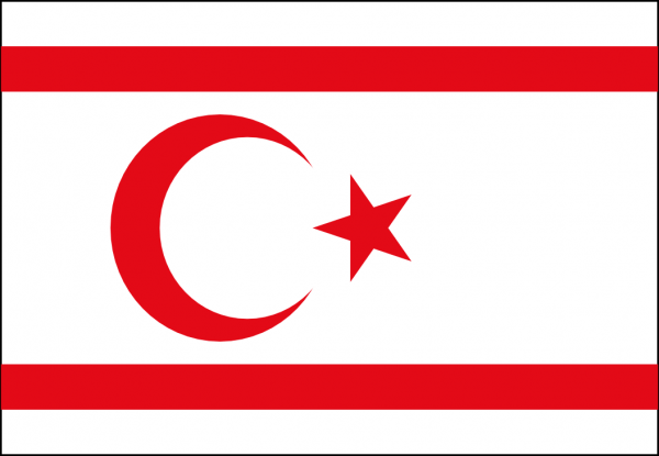 Bandera de República Turca del Norte de Chipre
