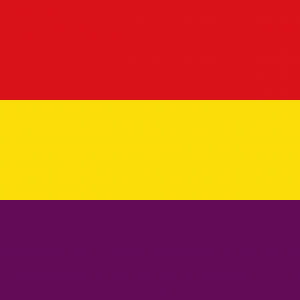 Bandera República Española o Republicana sin escudo