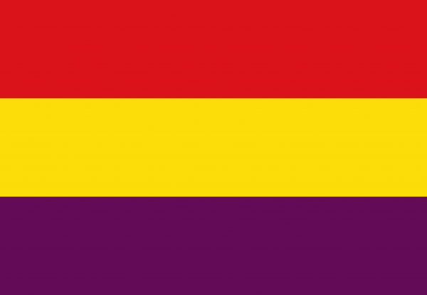 Bandera República Española o Republicana sin escudo