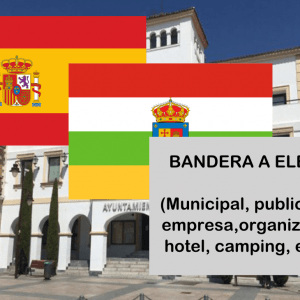 Banderas de España + La Rioja + Bandera a elegir. (indica cual en notas adicionales, si es personalizada nos pondremos en contacto contigo)