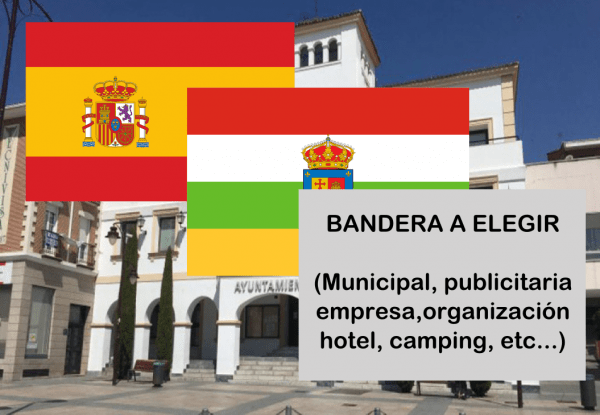 Banderas de España + La Rioja + Bandera a elegir. (indica cual en notas adicionales, si es personalizada nos pondremos en contacto contigo)