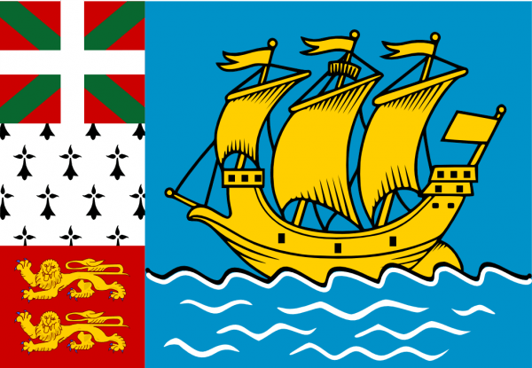 Bandera de San Pedro y Miquelon